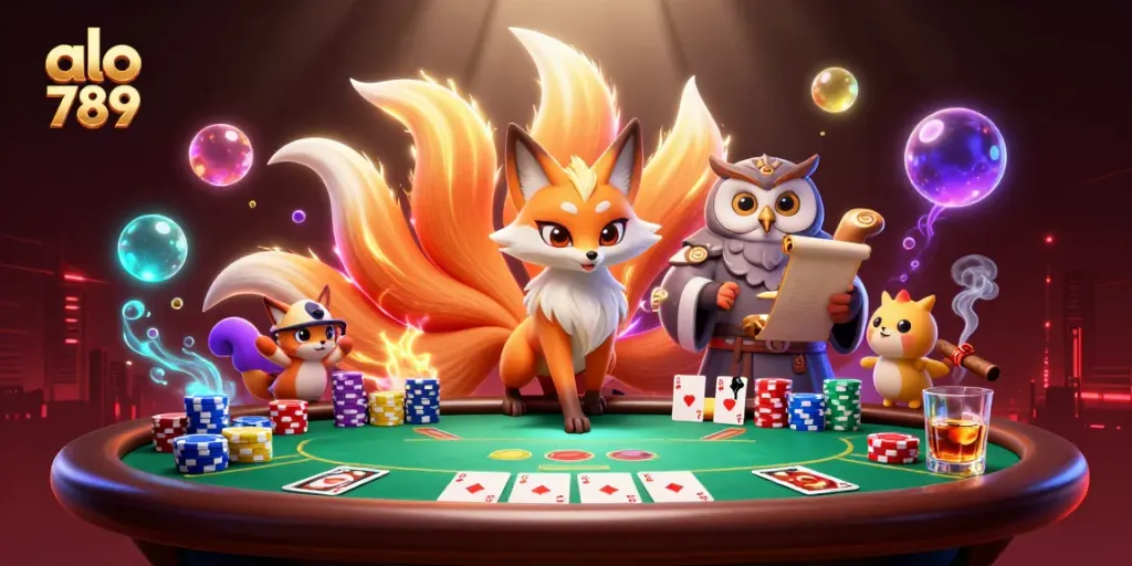 Experience the excitement of gambling at alo 789 with captivating spirits and vibrant casino elements.